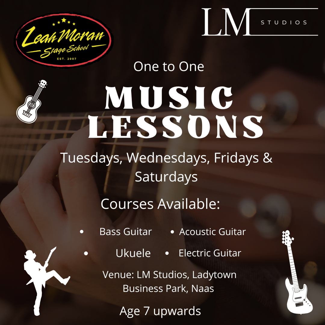 Brown White Minimalist Guitar Lesson Promotion Instagram Post (Instagram Post)